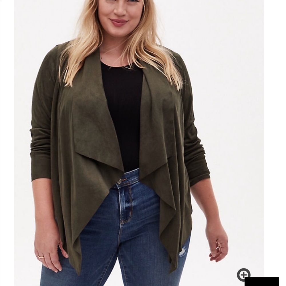 Faux suede jacket